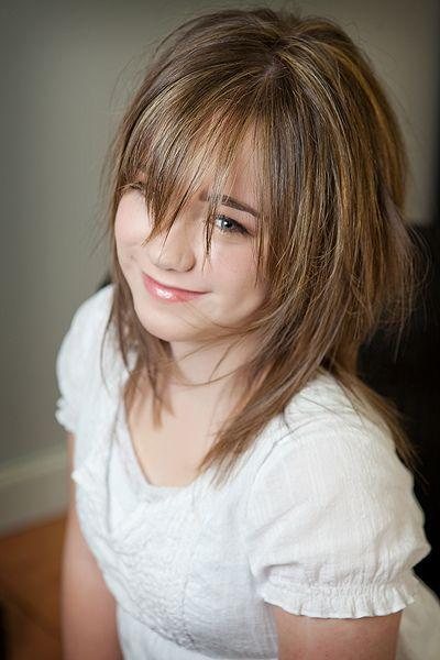 A girl's haircut